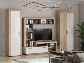 Ангара Пенал (Белый глянец/Сонома) в Александровском - alexsandrovskoe.ok-mebel.com | фото 3
