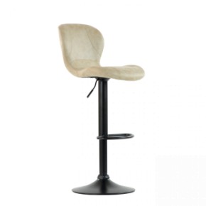 Барный стул Barneo N-86 Time / Black / VPU Beige Vintage PK970-1 в Александровском - alexsandrovskoe.ok-mebel.com | фото