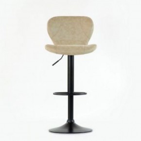 Барный стул Barneo N-86 Time / Black / VPU Beige Vintage PK970-1 в Александровском - alexsandrovskoe.ok-mebel.com | фото 2