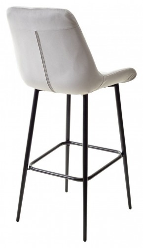 Барный стул ХОФМАН, цвет H-09 Светло-серый, велюр / черный каркас М-City в Александровском - alexsandrovskoe.ok-mebel.com | фото 6