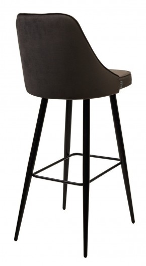 Барный стул NEPAL-BAR ГРАФИТ #14, велюр/ черный каркас (H=78cm) М-City в Александровском - alexsandrovskoe.ok-mebel.com | фото 3