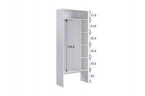 БАСКО Прихожая К11 (графит) в Александровском - alexsandrovskoe.ok-mebel.com | фото 6
