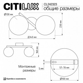Бра Citilux Ronny CL242323 в Александровском - alexsandrovskoe.ok-mebel.com | фото 9