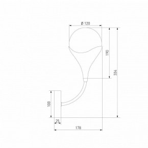 Бра Eurosvet Calyx 60169/1 никель в Александровском - alexsandrovskoe.ok-mebel.com | фото 4