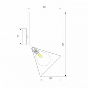 Бра Eurosvet Enigma 70161/1 черный в Александровском - alexsandrovskoe.ok-mebel.com | фото 6