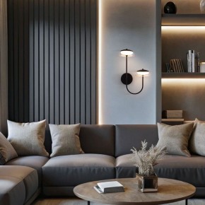 Бра Eurosvet Fungo 50388/2 LED черный в Александровском - alexsandrovskoe.ok-mebel.com | фото 3