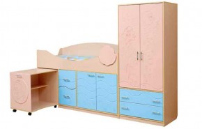 Набор мебели для детской Юниор -12.2 (700*1860) МДФ матовый в Александровском - alexsandrovskoe.ok-mebel.com | фото