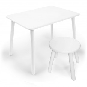 Детский комплект стол и табурет круглый Rolti Baby с накладкой Алфавит (белая столешница/белое сиденье/белые ножки) в Александровском - alexsandrovskoe.ok-mebel.com | фото 3