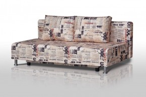 Диван-кровать Комфорт без подлокотников Принт "Gazeta" (2 подушки) в Александровском - alexsandrovskoe.ok-mebel.com | фото