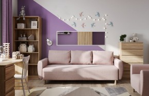 Диван-кровать Тулисия светло-розовый, ткань рогожка в Александровском - alexsandrovskoe.ok-mebel.com | фото