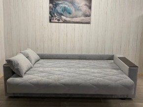 Диван Престиж-15 (НПБ+МДФ) велюр Sensey silver в Александровском - alexsandrovskoe.ok-mebel.com | фото 3
