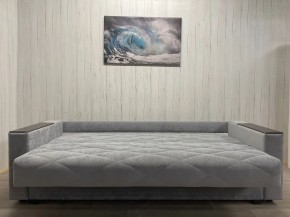 Диван Престиж-15 (НПБ+МДФ) велюр Sensey silver в Александровском - alexsandrovskoe.ok-mebel.com | фото 5