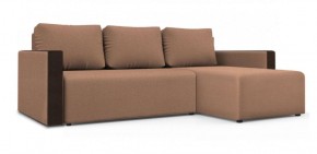 Диван угловой Алиса 3 Bahama GINGER - Teos Dark Brown в Александровском - alexsandrovskoe.ok-mebel.com | фото