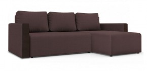 Диван угловой Алиса 3 Vital JAVA - Teos Dark Brown в Александровском - alexsandrovskoe.ok-mebel.com | фото