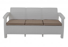 Диван Yalta Premium Sofa 3 Set (Ялта) белый (+подушки под спину) в Александровском - alexsandrovskoe.ok-mebel.com | фото 2