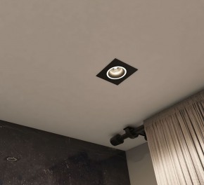 DK2061-BK Встраиваемый светильник IP 20, до 15 Вт, GU10, LED, черный, алюминий в Александровском - alexsandrovskoe.ok-mebel.com | фото 4