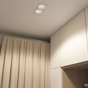 DK2062-WH Встраиваемый светильник, IP 20, до 15 Вт, GU10, LED, белый, алюминий в Александровском - alexsandrovskoe.ok-mebel.com | фото 4