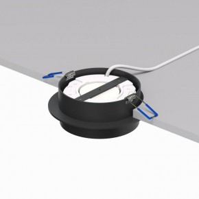 DK2090-BK Встраиваемый светильник FLAT, IP 20, до 15 Вт, GX53, LED, черный, алюминий в Александровском - alexsandrovskoe.ok-mebel.com | фото 4
