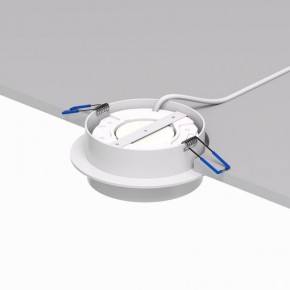 DK2090-WH Встраиваемый светильник FLAT, IP 20, до 15 Вт, GX53, LED, белый, алюминий в Александровском - alexsandrovskoe.ok-mebel.com | фото 3