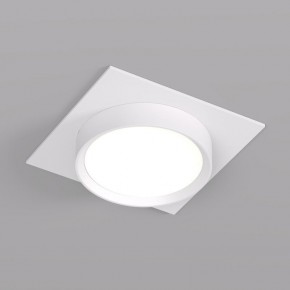 DK2091-WH Встраиваемый светильник FLAT, IP 20, до 15 Вт, GX53, LED, белый, алюминий в Александровском - alexsandrovskoe.ok-mebel.com | фото