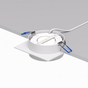 DK2091-WH Встраиваемый светильник FLAT, IP 20, до 15 Вт, GX53, LED, белый, алюминий в Александровском - alexsandrovskoe.ok-mebel.com | фото 4