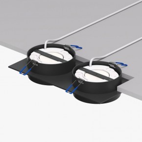 DK2092-BK Встраиваемый светильник FLAT, IP 20, до 15 Вт, GX53, LED, черный, алюминий в Александровском - alexsandrovskoe.ok-mebel.com | фото 2