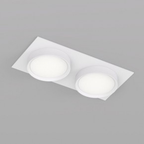 DK2092-WH Встраиваемый светильник FLAT, IP 20, до 15 Вт, GX53, LED, белый, алюминий в Александровском - alexsandrovskoe.ok-mebel.com | фото 2