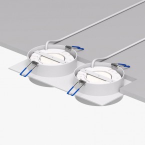 DK2092-WH Встраиваемый светильник FLAT, IP 20, до 15 Вт, GX53, LED, белый, алюминий в Александровском - alexsandrovskoe.ok-mebel.com | фото 4