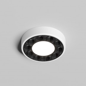 DK2440-WB Встраиваемый светильник DUAL 5+5 Вт, LED 4000K, IP 20, d90mm, белый/черный, алюминий/акрил в Александровском - alexsandrovskoe.ok-mebel.com | фото 2
