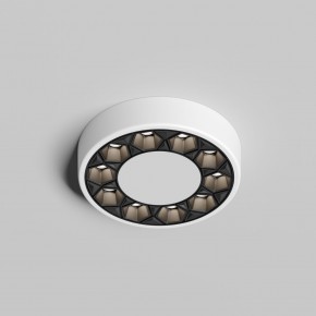 DK2440-WB Встраиваемый светильник DUAL 5+5 Вт, LED 4000K, IP 20, d90mm, белый/черный, алюминий/акрил в Александровском - alexsandrovskoe.ok-mebel.com | фото 3