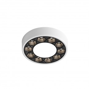 DK2440-WB Встраиваемый светильник DUAL 5+5 Вт, LED 4000K, IP 20, d90mm, белый/черный, алюминий/акрил в Александровском - alexsandrovskoe.ok-mebel.com | фото 4