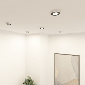 DK2441-WB Встраиваемый светильник DUAL 9+9 Вт, LED 4000K, IP 20, d120mm, белый/черный, алюминий/акрил в Александровском - alexsandrovskoe.ok-mebel.com | фото 6