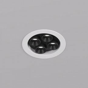 DK2510-WB Встраиваемый светильник SPACE со светодиодом d65 220V 8W 38° 4000К IP20 белый/черный алюминий в Александровском - alexsandrovskoe.ok-mebel.com | фото