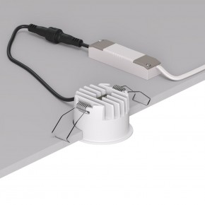 DK2510-WB Встраиваемый светильник SPACE со светодиодом d65 220V 8W 38° 4000К IP20 белый/черный алюминий в Александровском - alexsandrovskoe.ok-mebel.com | фото 3
