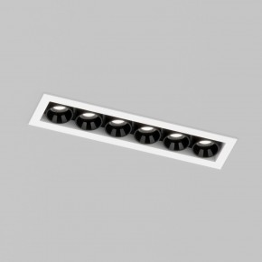 DK2514-WB Встраиваемый светильник SPACE со светодиодом L126mm 220V 10W 38° 4000К IP20 белый/черный алюминий в Александровском - alexsandrovskoe.ok-mebel.com | фото