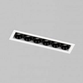 DK2514-WB Встраиваемый светильник SPACE со светодиодом L126mm 220V 10W 38° 4000К IP20 белый/черный алюминий в Александровском - alexsandrovskoe.ok-mebel.com | фото 2