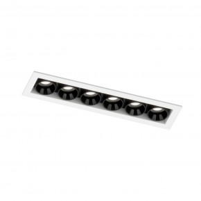 DK2514-WB Встраиваемый светильник SPACE со светодиодом L126mm 220V 10W 38° 4000К IP20 белый/черный алюминий в Александровском - alexsandrovskoe.ok-mebel.com | фото 5
