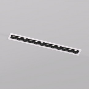 DK2515-WB Встраиваемый светильник SPACE со светодиодом L240mm 220V 20W 38° 4000К IP20 белый/черный алюминий в Александровском - alexsandrovskoe.ok-mebel.com | фото
