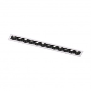 DK2515-WB Встраиваемый светильник SPACE со светодиодом L240mm 220V 20W 38° 4000К IP20 белый/черный алюминий в Александровском - alexsandrovskoe.ok-mebel.com | фото 4