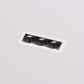 DK2530-WB Встраиваемый светильник SPACE со светодиодом под шпатлевку L69mm 220V 6W 38° 4000К IP20 белый/черный алюминий в Александровском - alexsandrovskoe.ok-mebel.com | фото