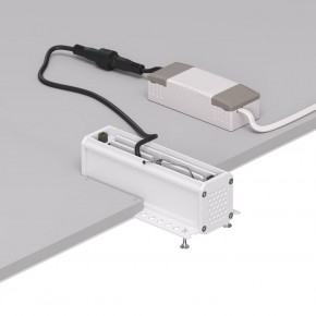 DK2531-WB Встраиваемый светильник SPACE со светодиодом под шпатлевку L126mm 220V 10W 38° 4000К IP20 белый/черный алюминий в Александровском - alexsandrovskoe.ok-mebel.com | фото 5