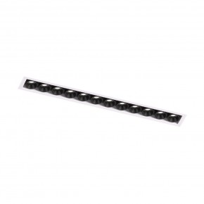 DK2532-WB Встраиваемый светильник SPACE со светодиодом под шпатлевку L240mm 220V 20W 38° 4000К IP20 белый/черный алюминий в Александровском - alexsandrovskoe.ok-mebel.com | фото 5