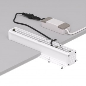 DK2532-WB Встраиваемый светильник SPACE со светодиодом под шпатлевку L240mm 220V 20W 38° 4000К IP20 белый/черный алюминий в Александровском - alexsandrovskoe.ok-mebel.com | фото 6
