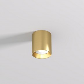 DK2610-SB Накладной светильник SHINE TUBE со светодиодом, D70*H80, IP20, 3000К, 10W, RA?90, сатинированная латунь, алюминий в Александровском - alexsandrovskoe.ok-mebel.com | фото
