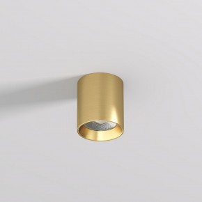 DK2610-SB Накладной светильник SHINE TUBE со светодиодом, D70*H80, IP20, 3000К, 10W, RA?90, сатинированная латунь, алюминий в Александровском - alexsandrovskoe.ok-mebel.com | фото 2