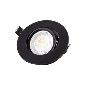 DK3020-BK Встраиваемый светильник, IP 20, 10 Вт, GU5.3, LED, черный, пластик в Александровском - alexsandrovskoe.ok-mebel.com | фото 1