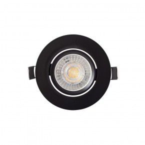 DK3020-BK Встраиваемый светильник, IP 20, 10 Вт, GU5.3, LED, черный, пластик в Александровском - alexsandrovskoe.ok-mebel.com | фото 3