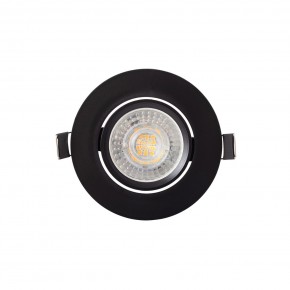 DK3020-BK Встраиваемый светильник, IP 20, 10 Вт, GU5.3, LED, черный, пластик в Александровском - alexsandrovskoe.ok-mebel.com | фото