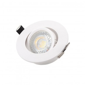 DK3020-WH Встраиваемый светильник, IP 20, 10 Вт, GU5.3, LED, белый, пластик в Александровском - alexsandrovskoe.ok-mebel.com | фото 3