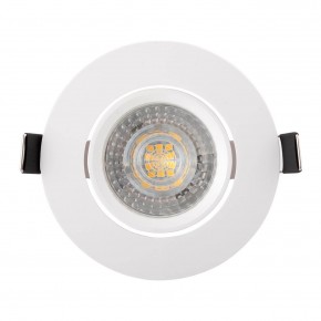 DK3020-WH Встраиваемый светильник, IP 20, 10 Вт, GU5.3, LED, белый, пластик в Александровском - alexsandrovskoe.ok-mebel.com | фото